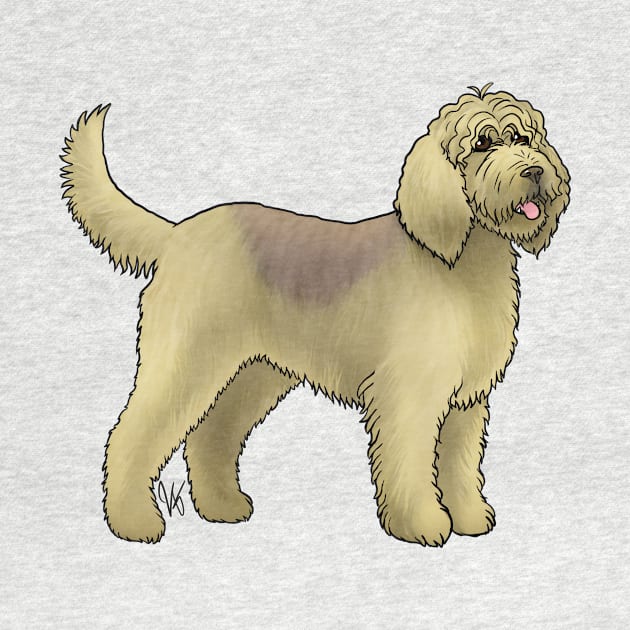 Dog - Otterhound - Liver and Tan by Jen's Dogs Custom Gifts and Designs